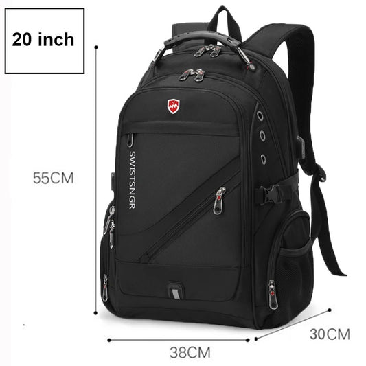Laptop Backpack for Men & Women – Oxford Anti-Theft Travel Rucksack with USB, Large Capacity Bag