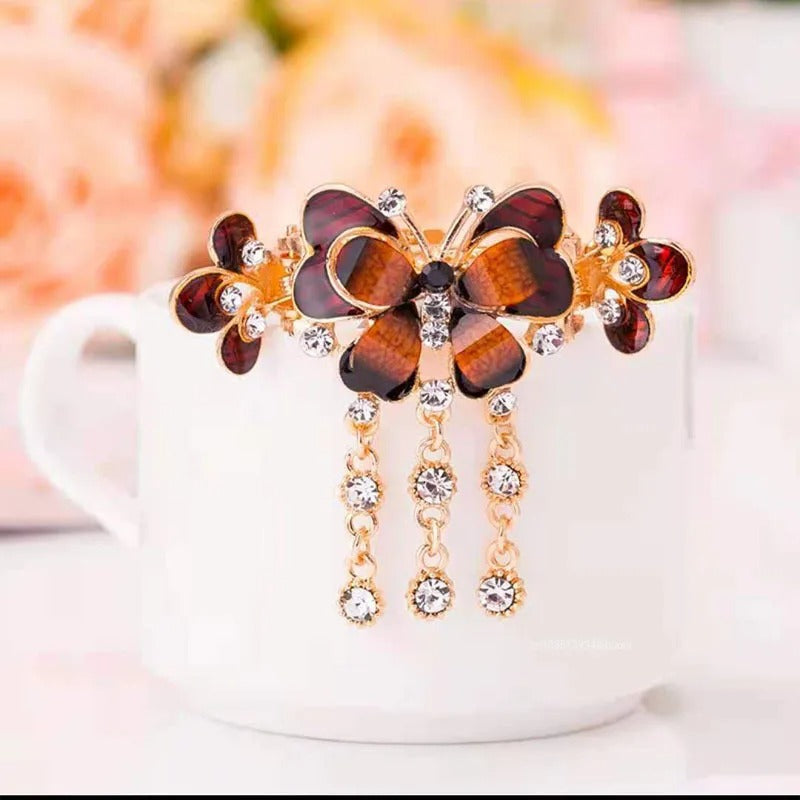 Butterfly Tassel Hairpins Clamps Clip