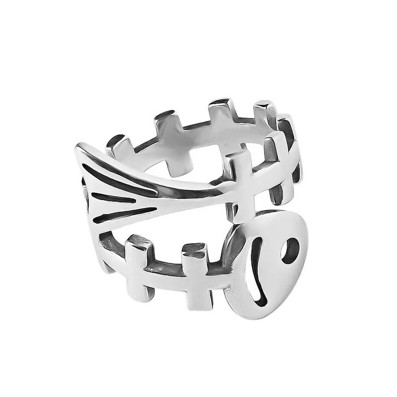 Men Punk Hip Hop Rock Adjustable Ring Jewelry Gifts