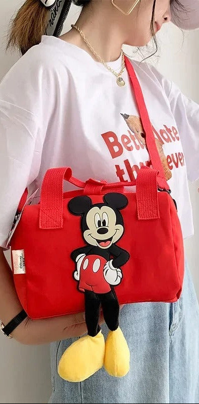 Mini Shoulder Travel Bag for Teen  Girls –  Mickey Mouse  Crossbody Handbag, Gym bag
