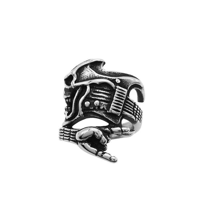 Men Punk Hip Hop Rock Adjustable Ring Jewelry Gifts