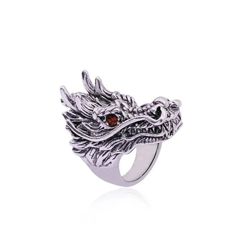 Gothic Punk Ring Men Retro Ring Jewelry