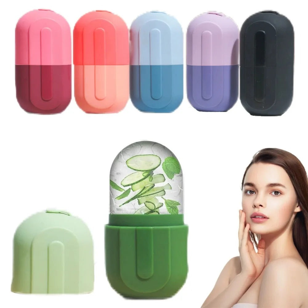 Ice Face Roller & Silicone Ice Trays – Face Lifting & Contouring Tools, Ice Globe Balls Eye Facial Massager, Beauty Skin Care Tools