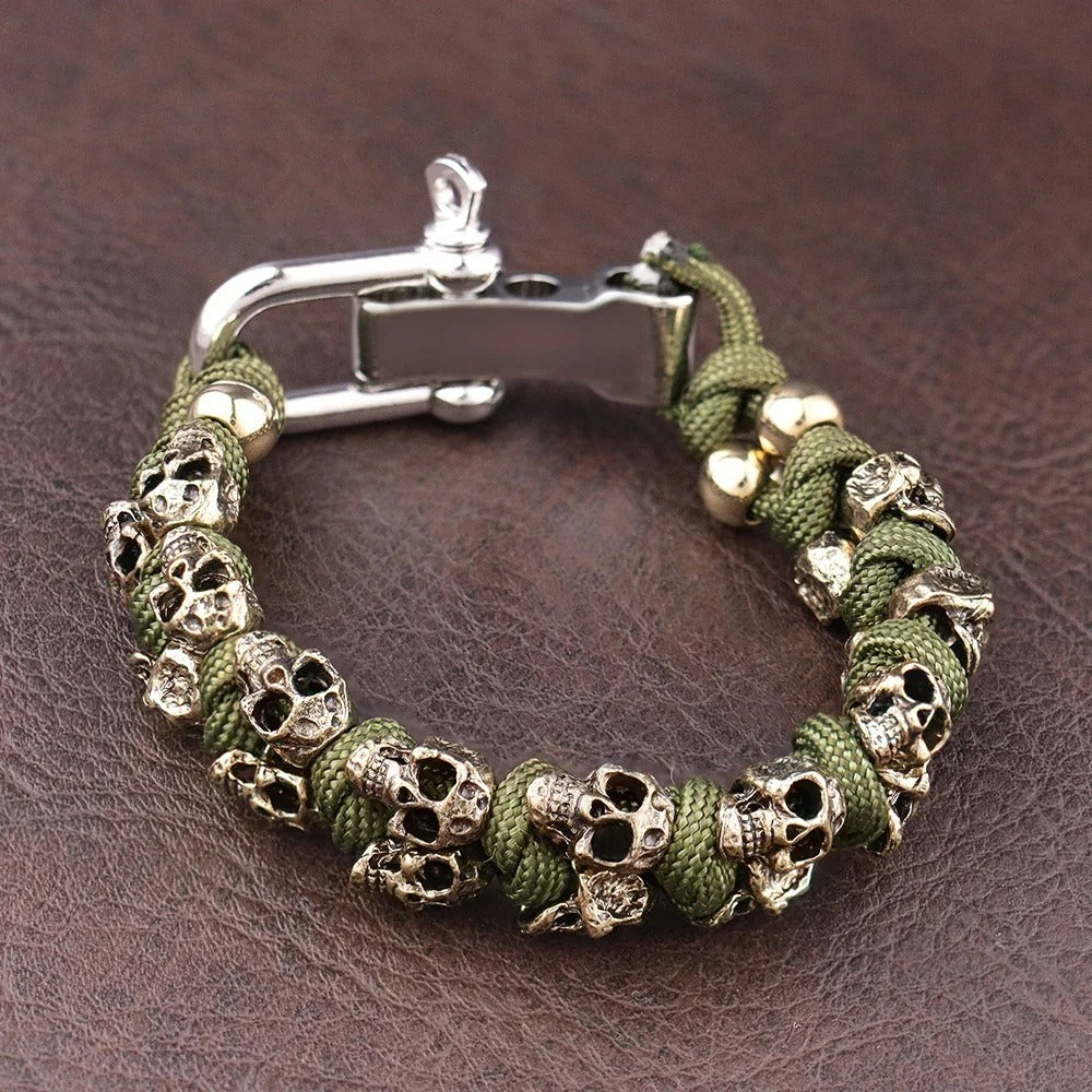 Men’s Vintage Adjustable Skull Bracelet