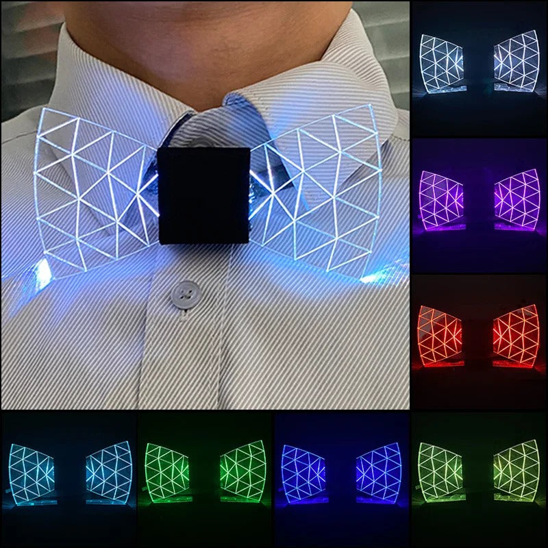 LED Acrylic DJ Luminous Bow Tie