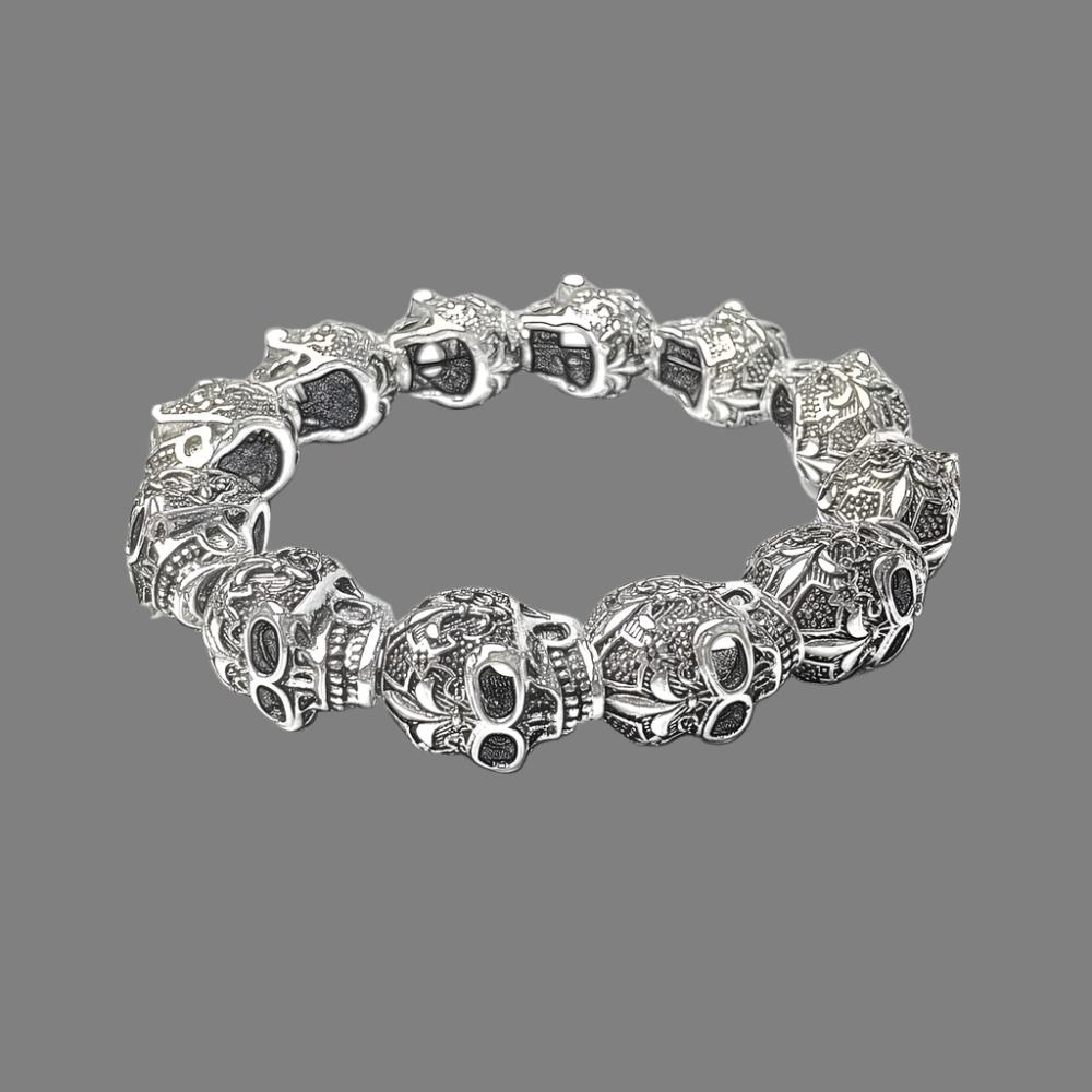 Fashionable Skull Bead Bracelet Different Sizes