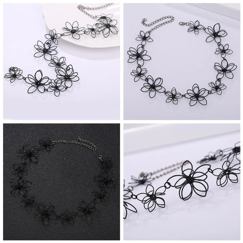 Choker Flower Necklace