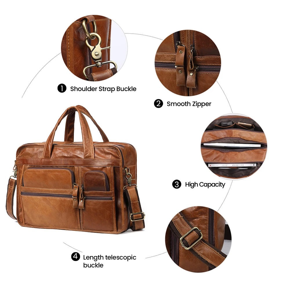 Men Briefcase Laptop Casual Business Bag