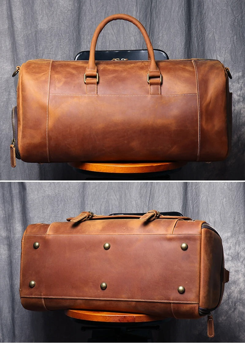 Vintage Leather Hand Carry Travel bag