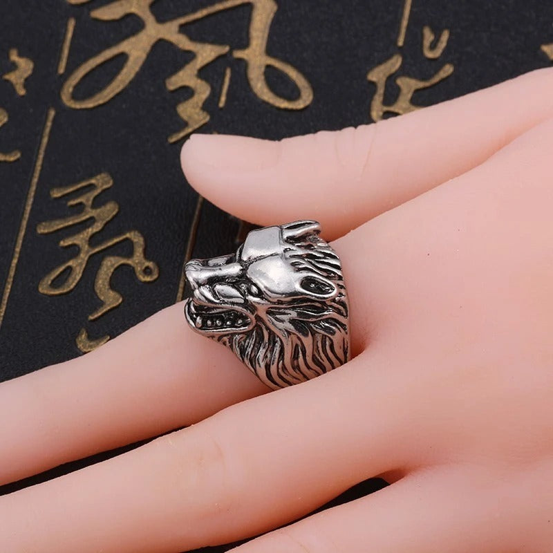 Gothic Punk Ring Men Retro Ring Jewelry