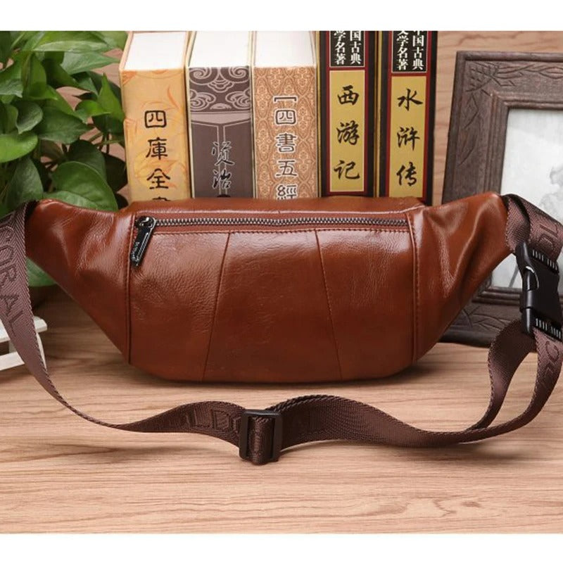 Leather Waist Fanny Pack Bag For Men