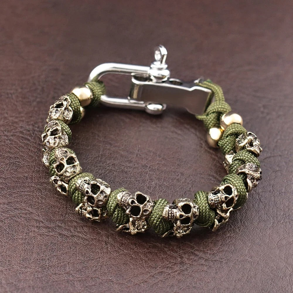 Men’s Vintage Adjustable Skull Bracelet