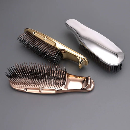Electroplated  Scalp Massage Shampoo Brush – Japanese Wet Detangling Massager
