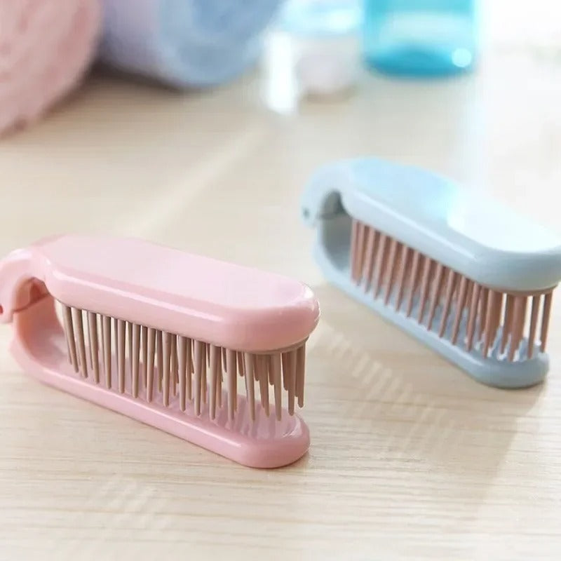 Mini Folding Hair Comb – Portable Anti-Static Massage Brush
