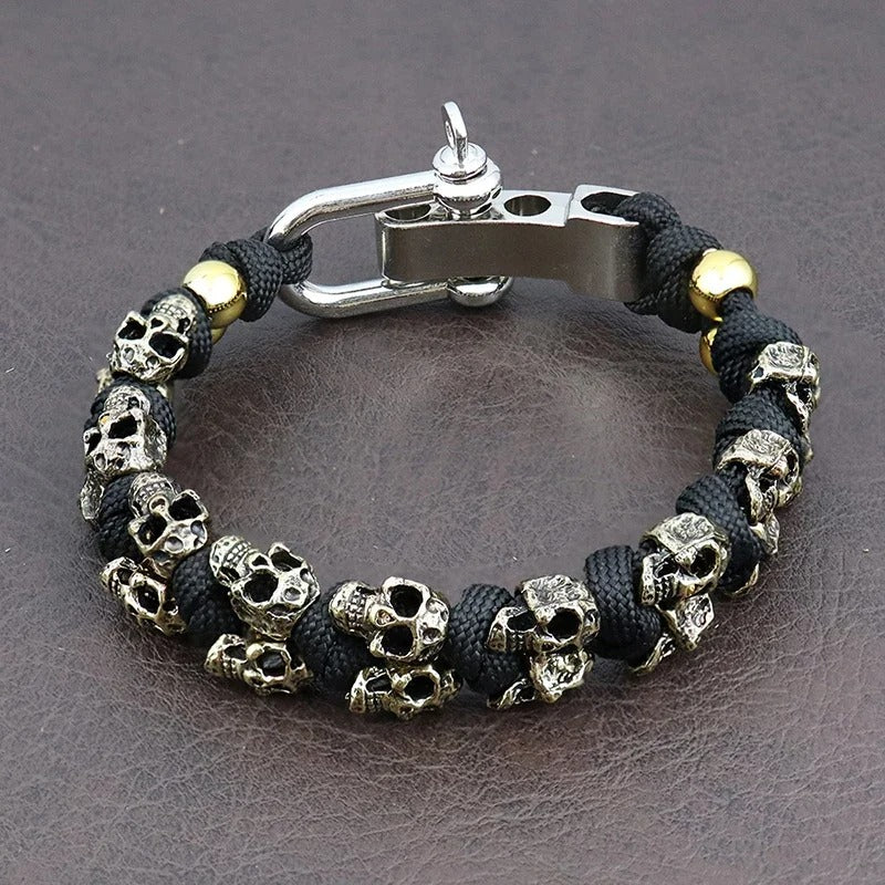 Men’s Vintage Adjustable Skull Bracelet