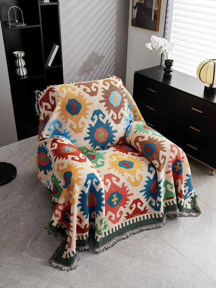 New Sofa Cover Single Size Full Coverage Slip-Resistant Sofa Towel and Cushion or Throw Blanket