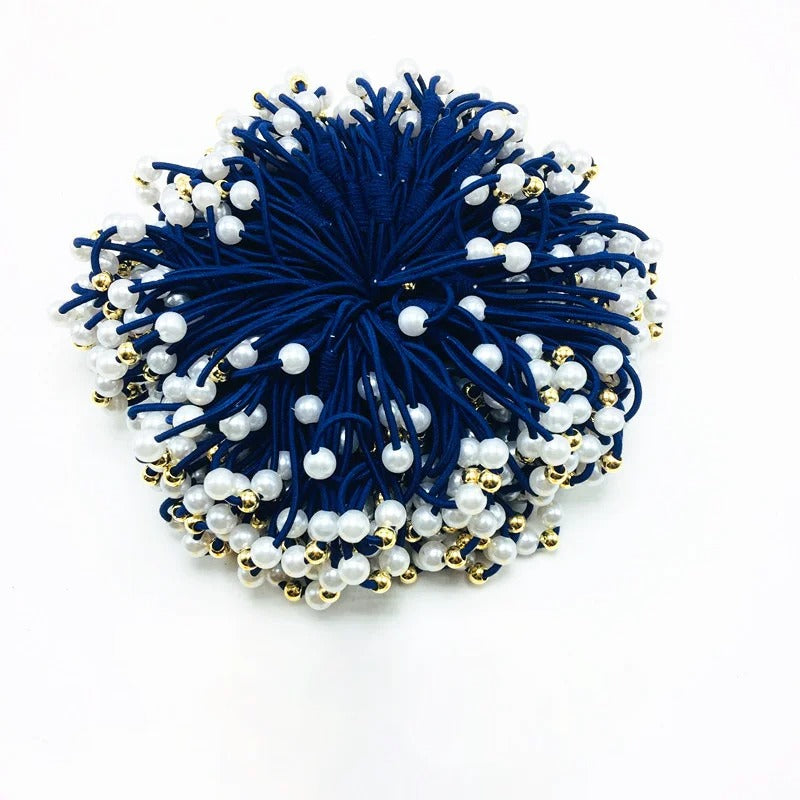 20PCS Fashion Pearls Elastic Hair Ties