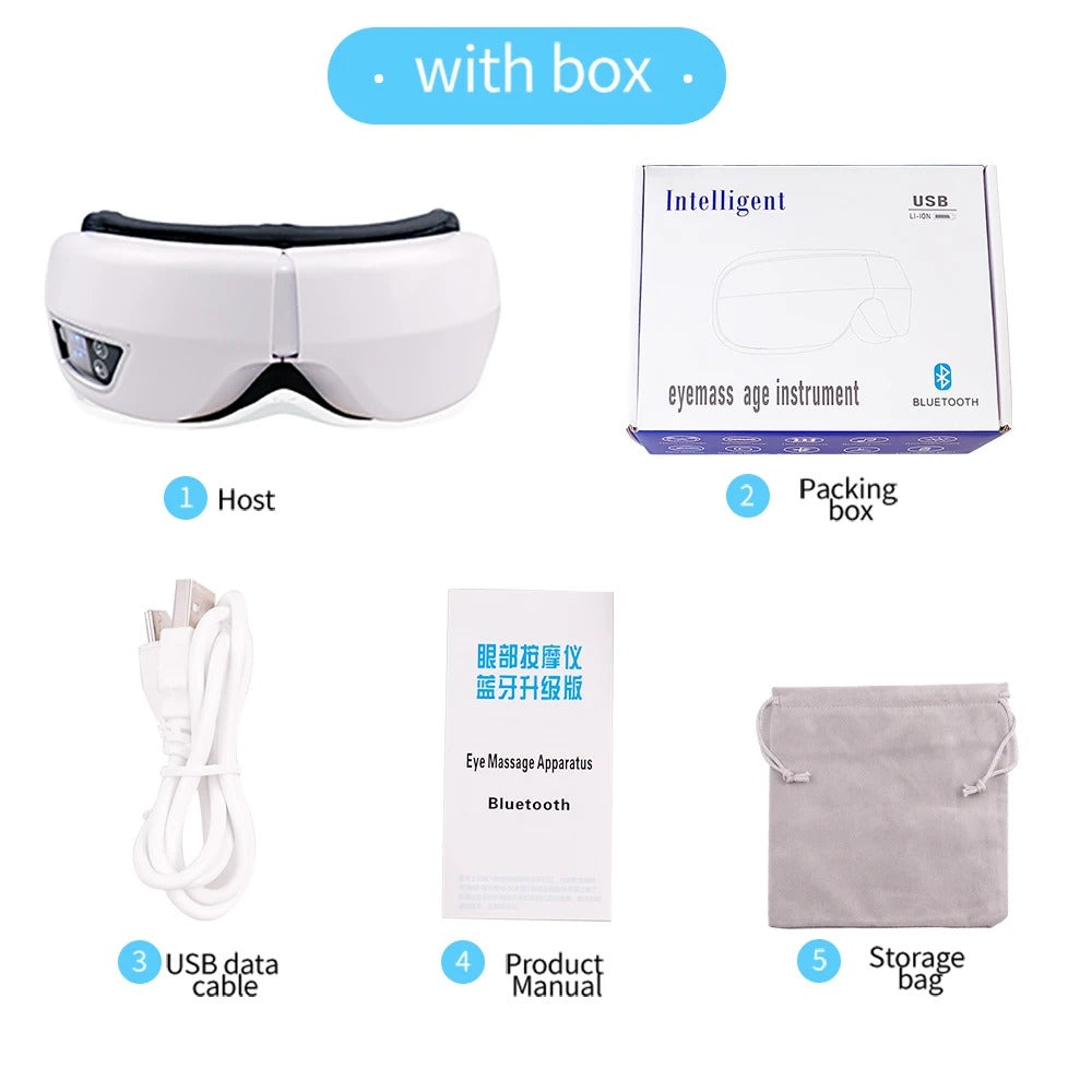 Smart Eye Massager with Heat, Vibration & Air Compression