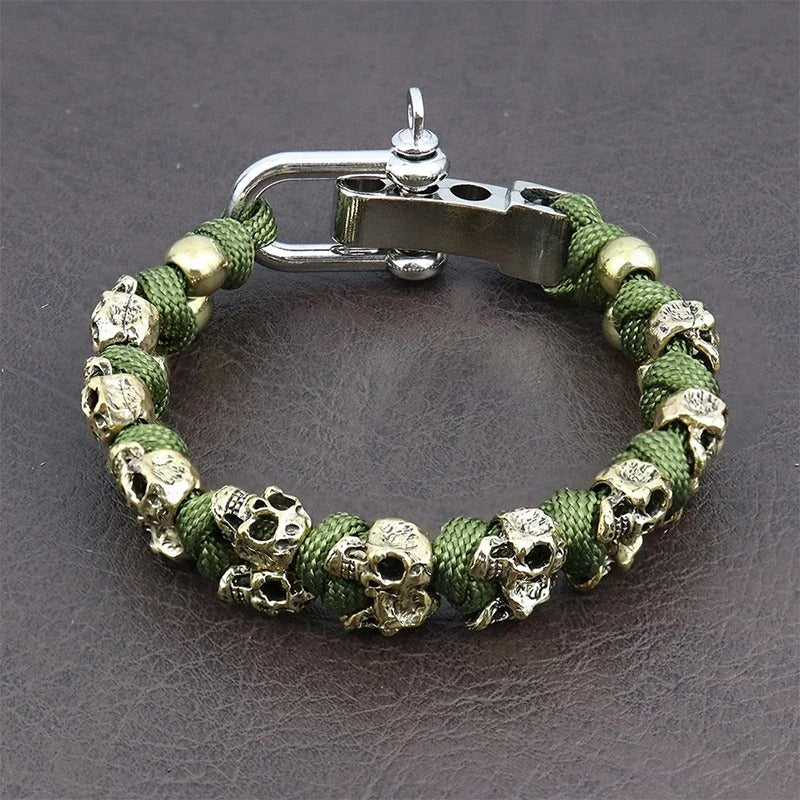 Men’s Vintage Adjustable Skull Bracelet