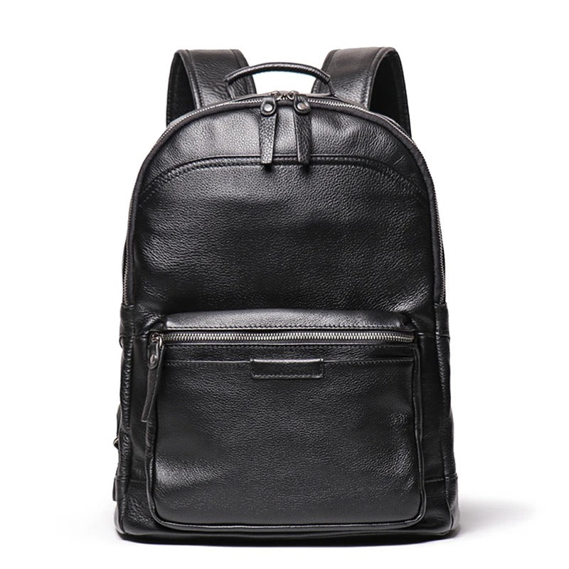 Men's Leather Business Outdoor Travel Backpack