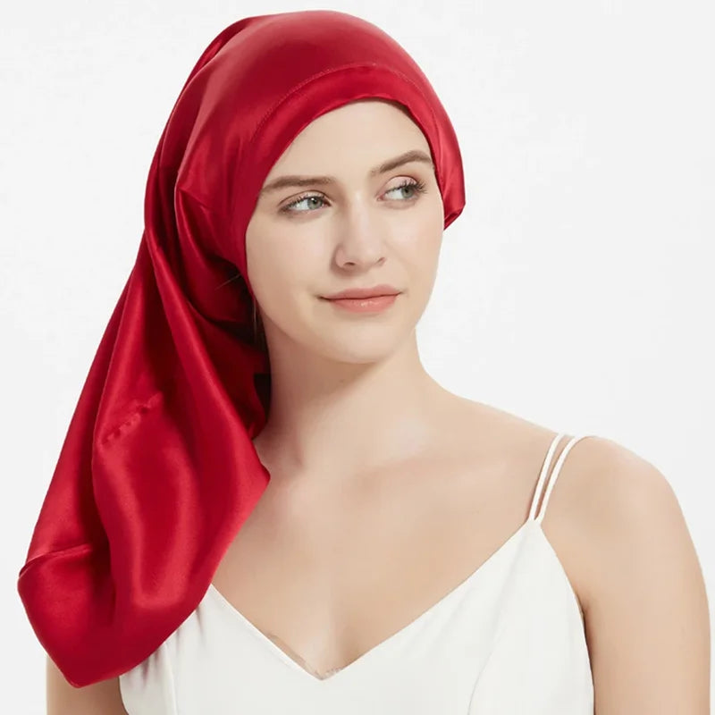 Mulberry Silk Sleeping Cap for Long Hair