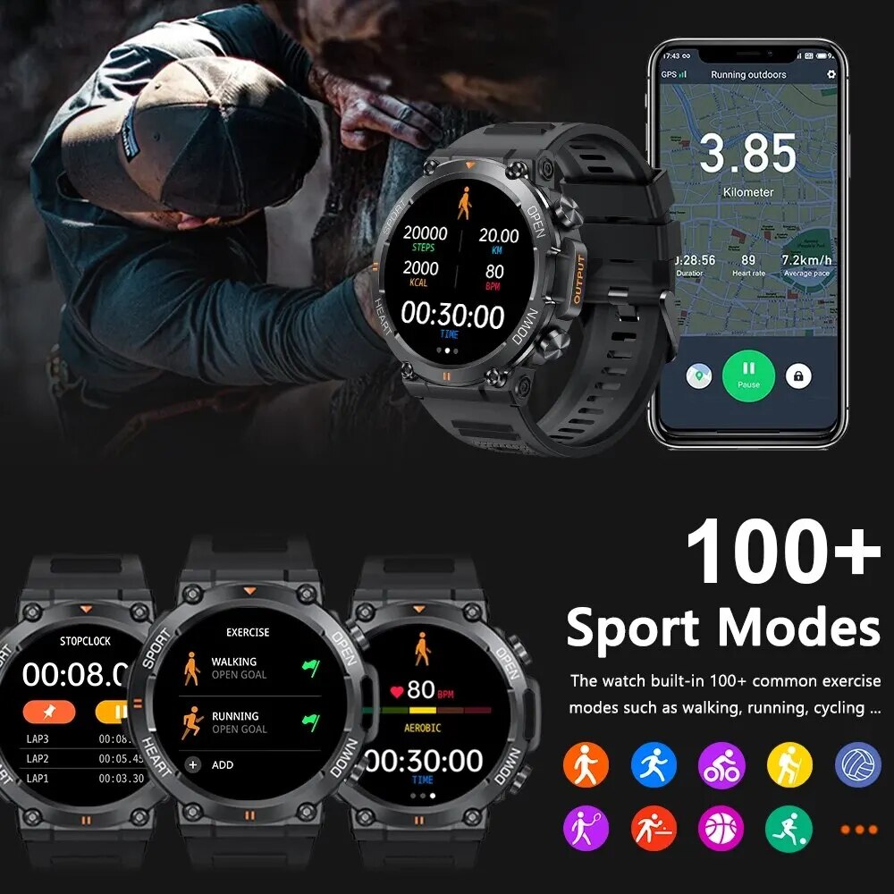 HD Bluetooth Sports Smart Watch Android & IOS support