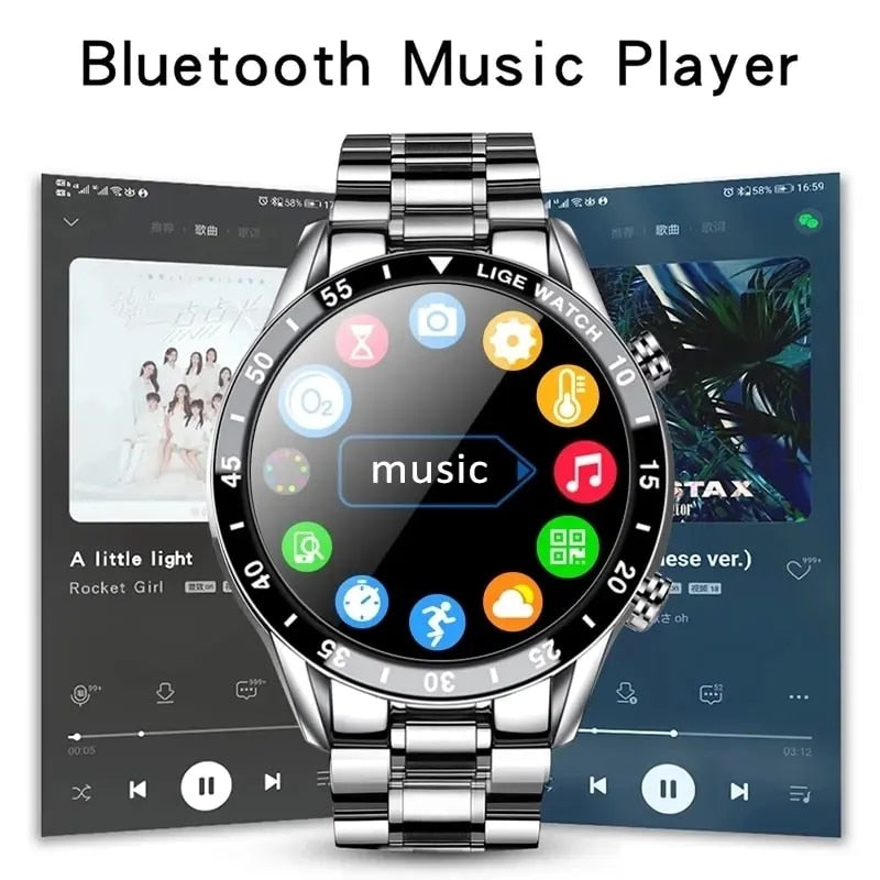 2024 LIGE Bluetooth Smart Watch