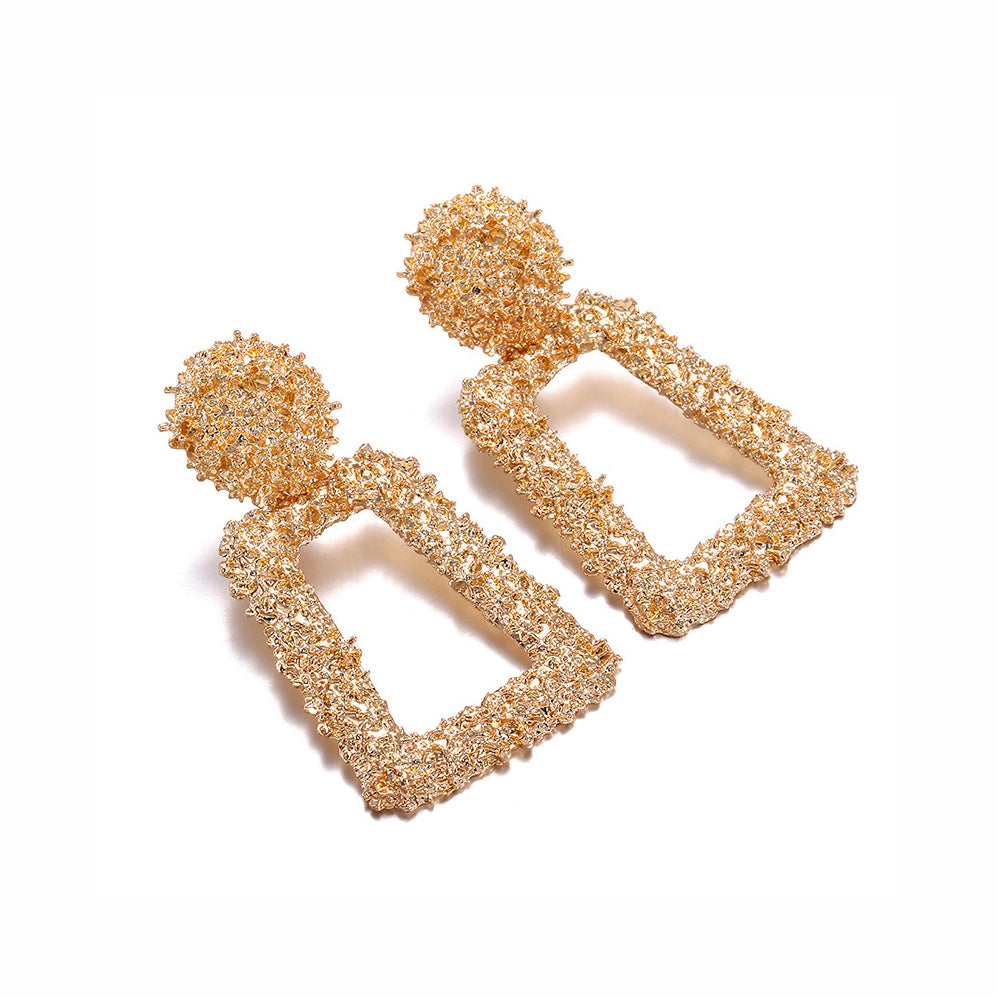 Hollow Trapezoid Earrings