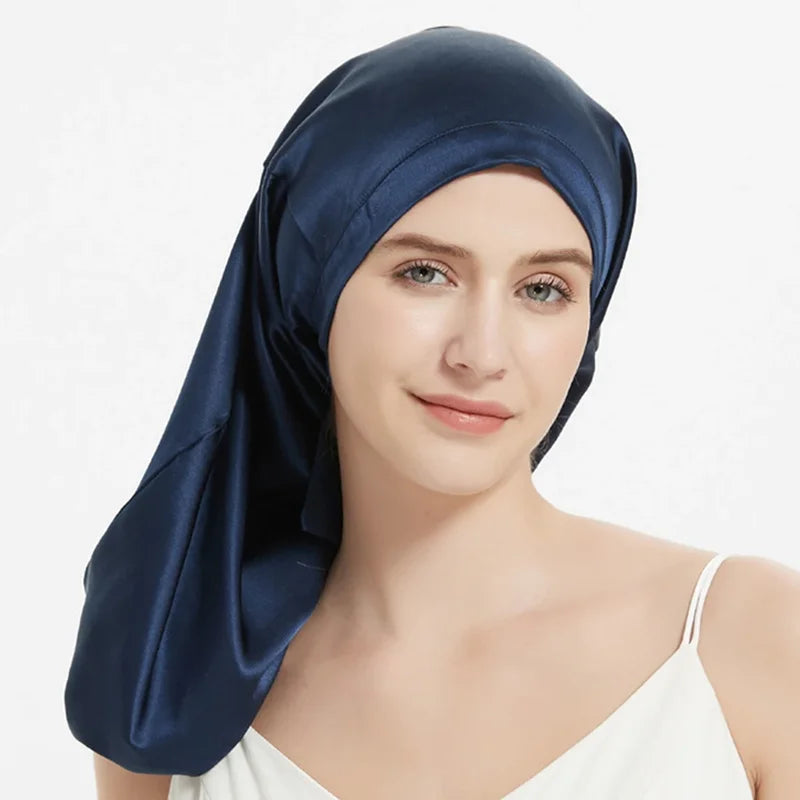 Mulberry Silk Sleeping Cap for Long Hair